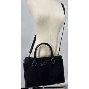 Kate Spade Black Leather Tote Bag